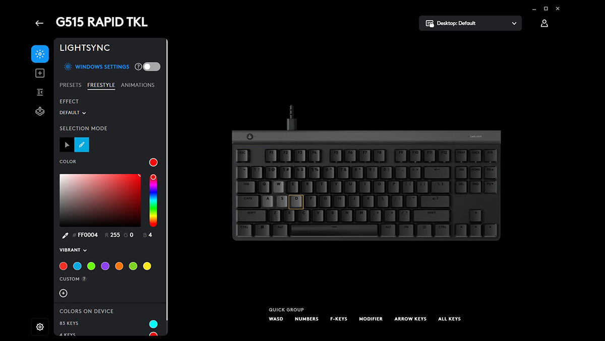 Logitech G515 Rapid TKL wired analogue keyboard review